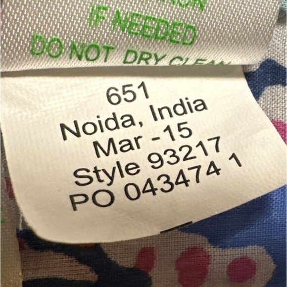 Lilly Pulitzer Shell Me About It Button Down Tunic Pink Blue Pockets Large - Picture 12 of 12